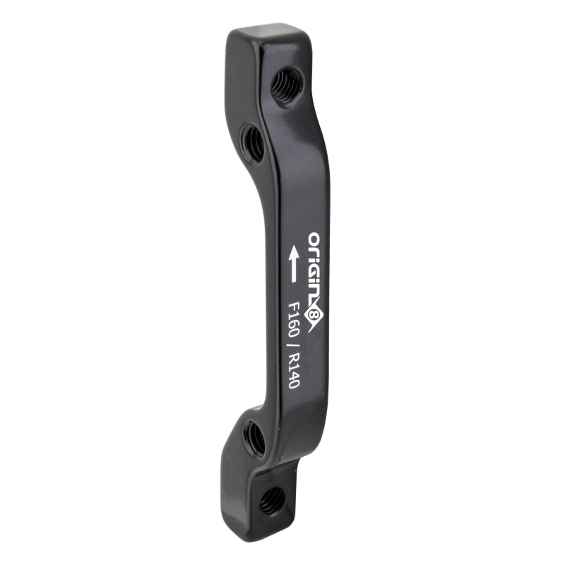 Origin8 Vise IS Mount to Post Mount Disc Adapter FT/RR IS Mount Post Mount Black +0mm