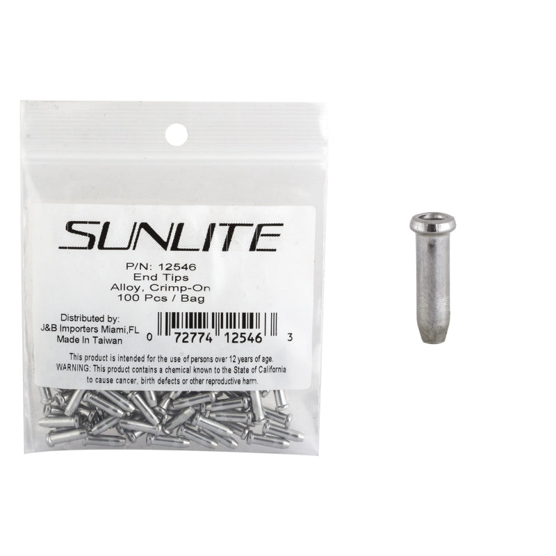 Sunlite Cable Tips Silver 100/bg