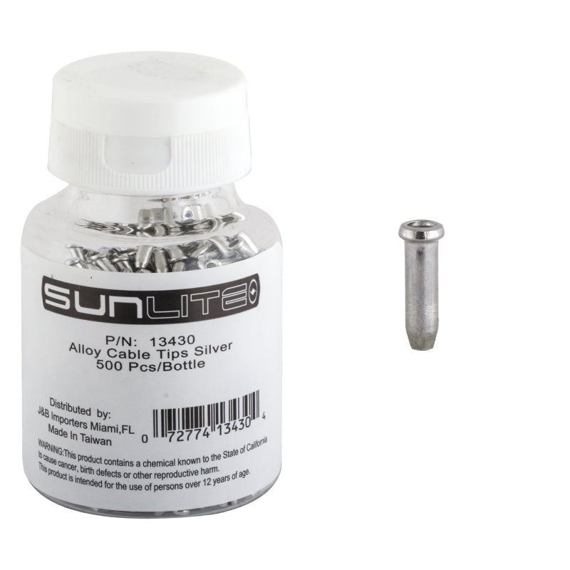 Sunlite Cable Tips Silver Bottle of 500