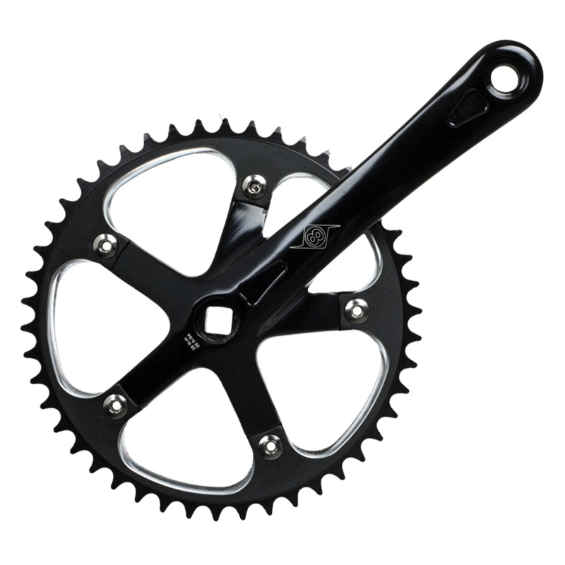 Origin8 SST 165x46 103mm JIS Square Taper crankset black/black