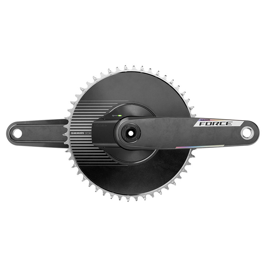 SRAM Force 1x Aero Powermeter E1 Power Meter Crankset Speed: 12/13 Spindle: 28.99mm BCD: Direct Mount SRAM 8 Bolt 50 DUB 160mm Black Road