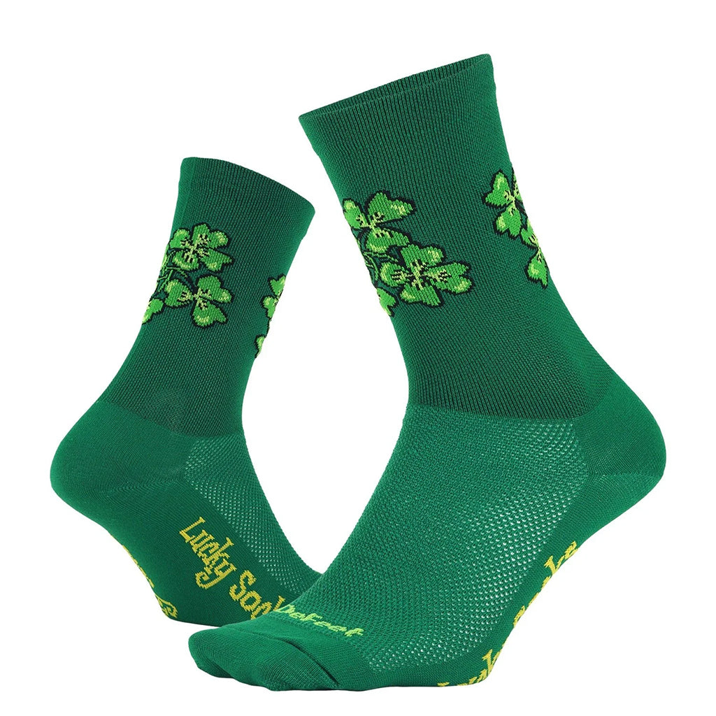 DeFeet Aireator 6" Lucky Socks 12+ Green