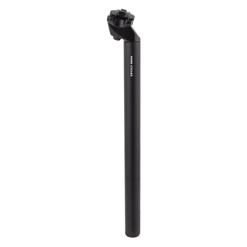 Pure cycles Seat Post 25.4mm 350mm Black Alloy 16mm