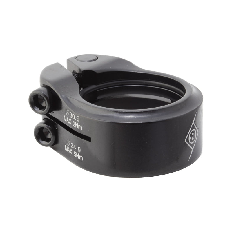 Origin8 Clampdown Double Seatpost Clamp 34.9 / 30.9 Black AL6061