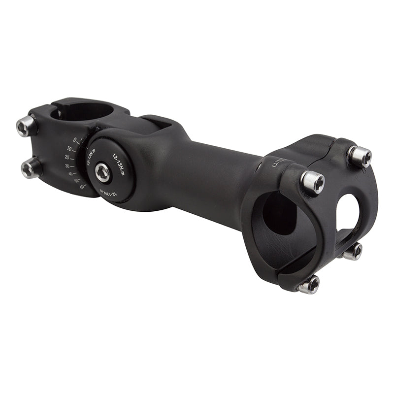 Sunlite 0°-60° Adjustable Stem 125 25.4 or 31.8 Black