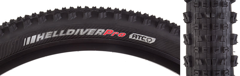 Kenda Helldiver Tire 27.5''x2.40 Folding Tubeless Ready EN-DTC ATC 120TPI Black