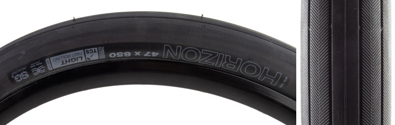 WTB Horizon Tire 650x47B Folding Tubeless Ready TCS Light/Fast Rolling Dual DNA SG2 120TPI Black