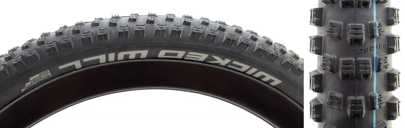 Schwalbe Wicked Will Mountain Tire 29''x2.60 Folding Tubeless Ready Addix Speedgrip Super Trail TL Easy Black