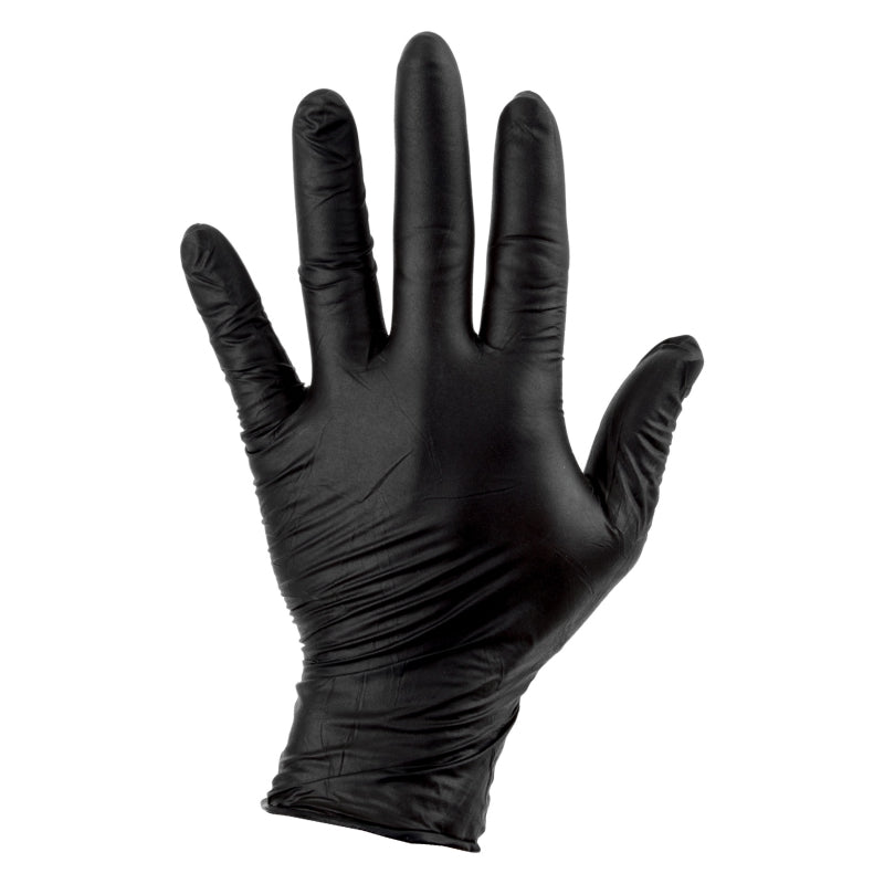 Sunlite Mechanics Nitrile Gloves Nitrile Gloves Box of 100 Black Medium