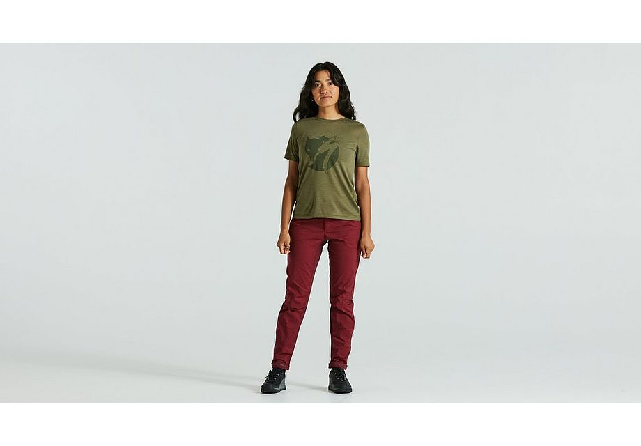 Specialized S/F Rider's Hybrid Trouser Wmn Pant Bordeaux Red 2