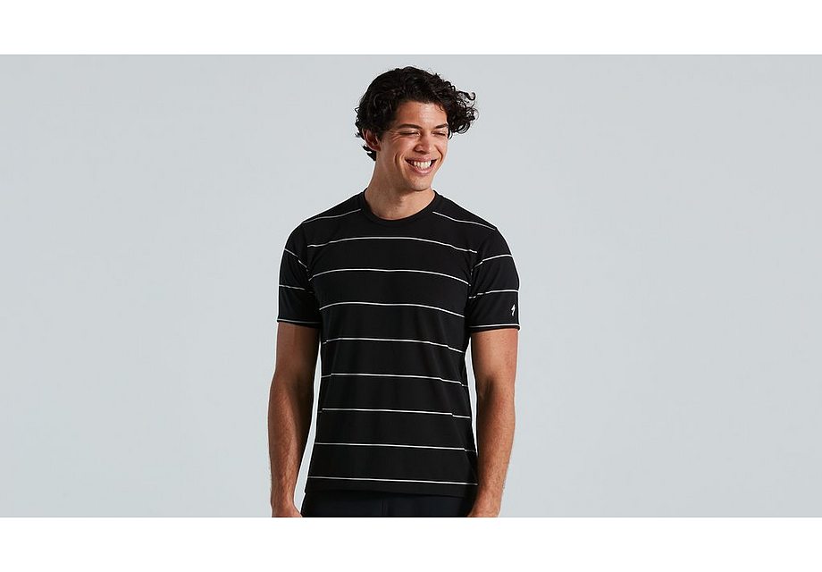 Specialized Trail Stripe Tech Tee Ss Men Black Xs