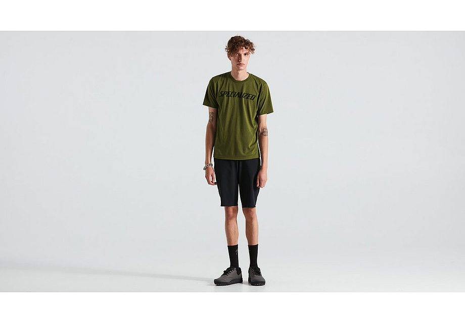 Specialized Wordmark Tee Ss Men Olive Green Xs