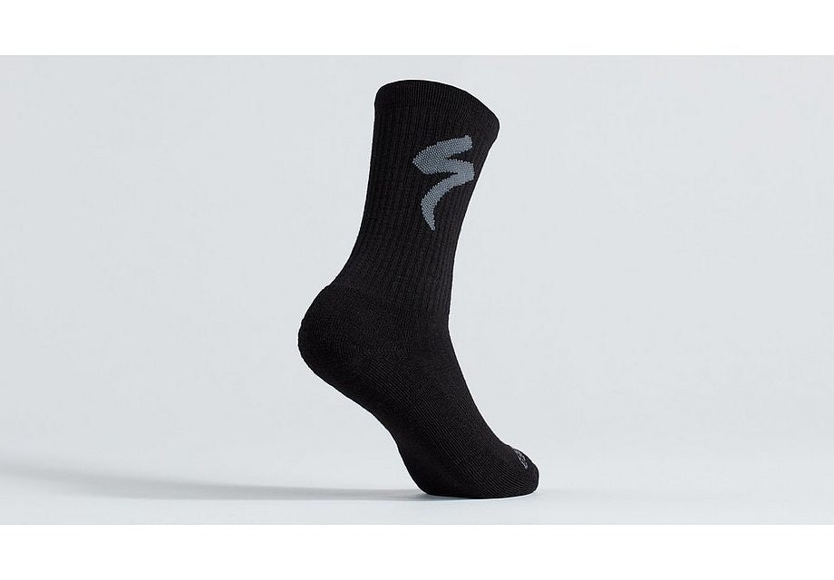 Specialized Merino Midweight Tall Logo Sock Black M