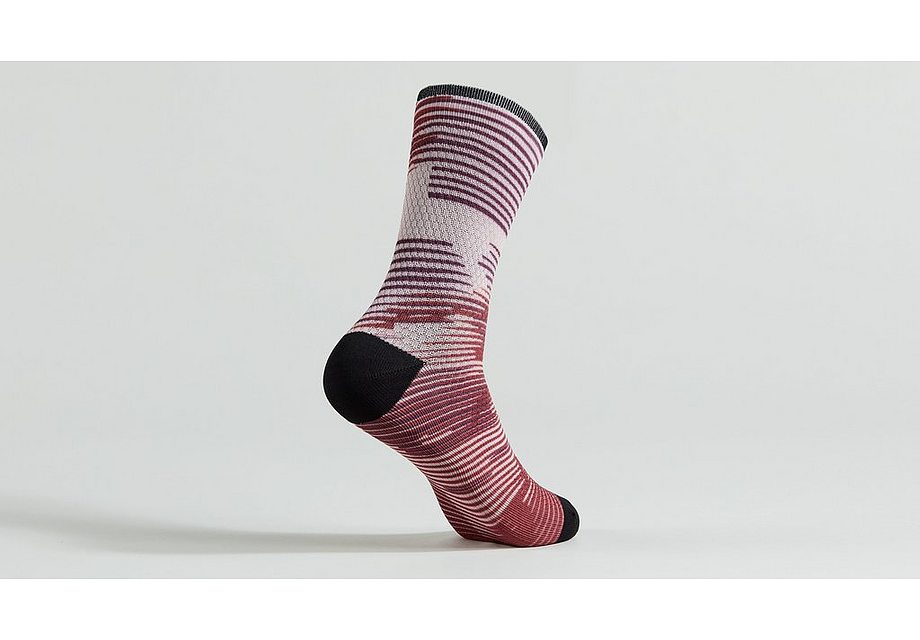Specialized Soft Air Mid Sock Maroon Blur S