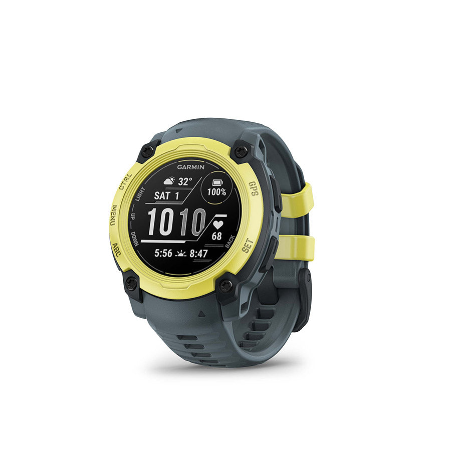 Garmin Instinct E 40mm Watch Watch Color: Electric Lime Wristband: Twilight - Silicone