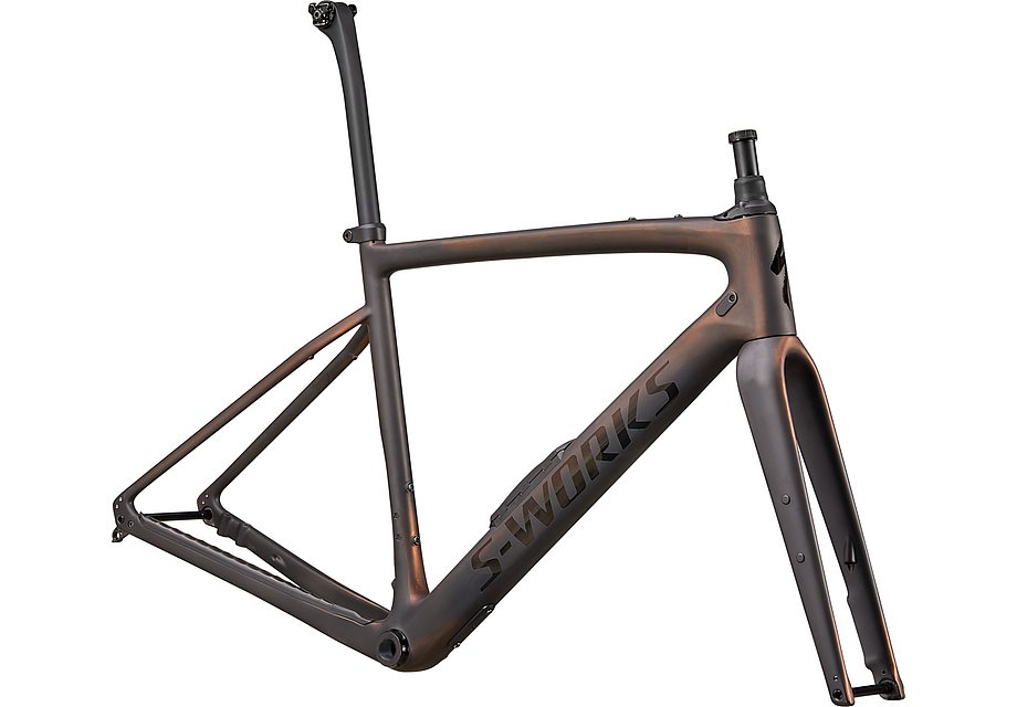 Specialized Diverge S-Works Frmset Satin Carbon/Color Run Pearl/Chrome/Clean 52