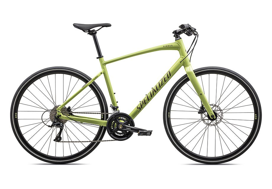 2023 Specialized Sirrus 3.0 Bike Gloss Limestone / Satin Taupe Reflective Xs