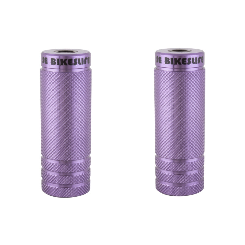 Se bikes Wheelie Pegs 14mm - 3/8` Purple 35mm Steel 98mm