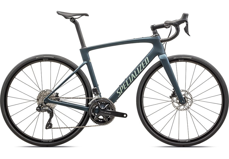 2026 Specialized Roubaix Comp Bike Satin Mettalic Deep Lake/White Sage Metallic 64