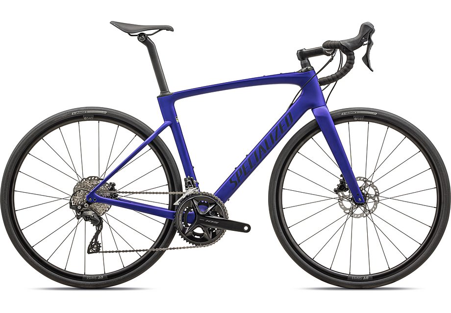 2026 Specialized Roubaix Sport 105 Bike Satin Metallic Sapphire / Blue Onyx 58