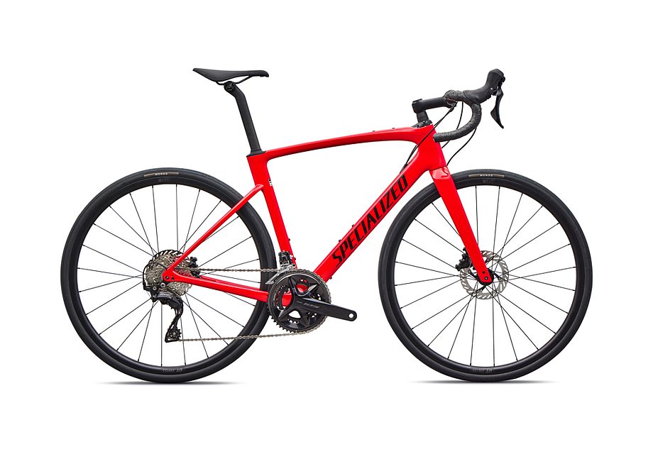 2026 Specialized Roubaix Sport Bike Gloss Vivid Red/Obsidian 44