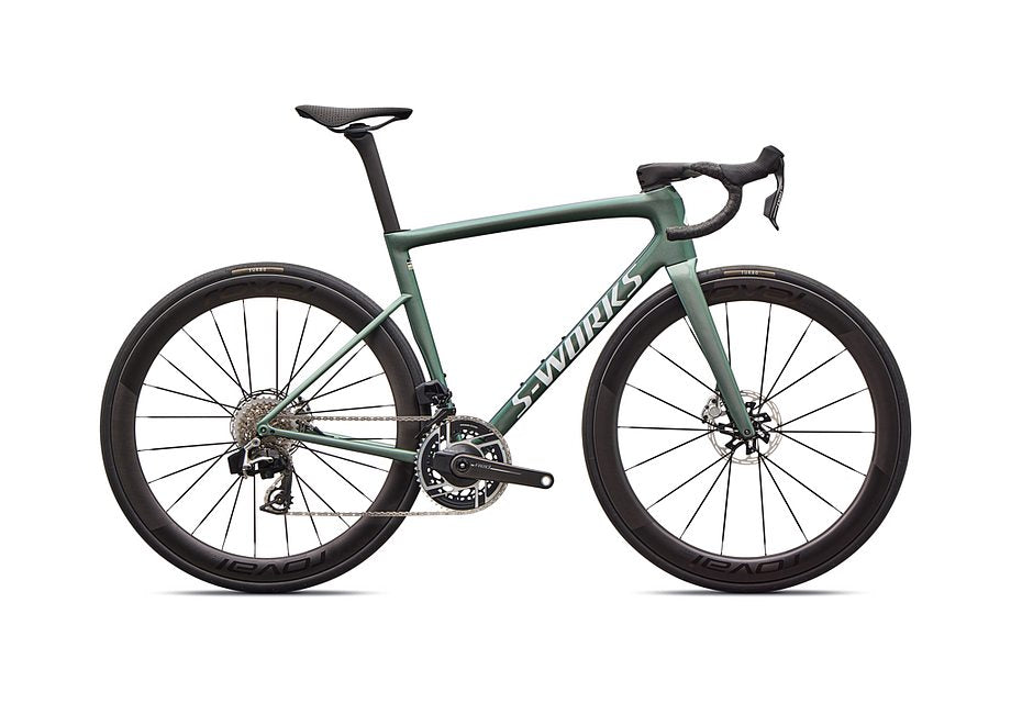 2026 Specialized Tarmac Sl8 S-Works Axs Bike Gloss Premium Fjord Metallic / White Metallic Silver 49
