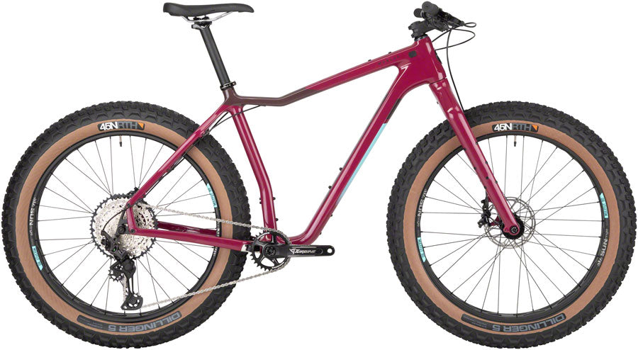 Salsa Mukluk Carbon XT Fat Tire Bike - 26" Carbon Purple Small