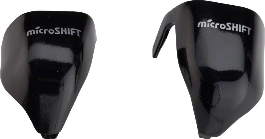 microSHIFT External Routing Drop Bar Lever Caps Black