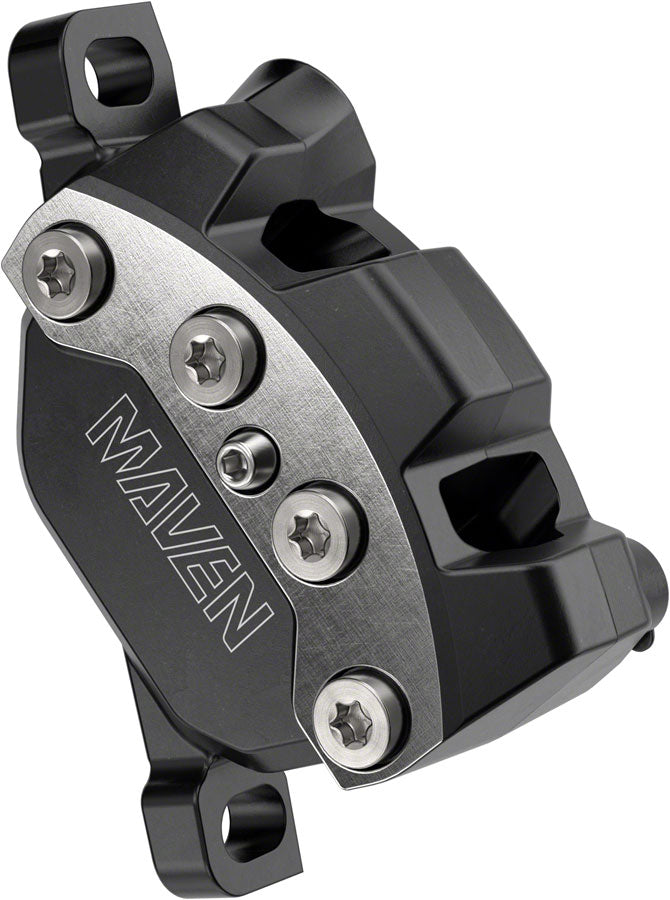 SRAM Maven Ultimate Disc Brake Caliper Assembly - Front/Rear Post Mount 4-Piston Silver/BLK A1