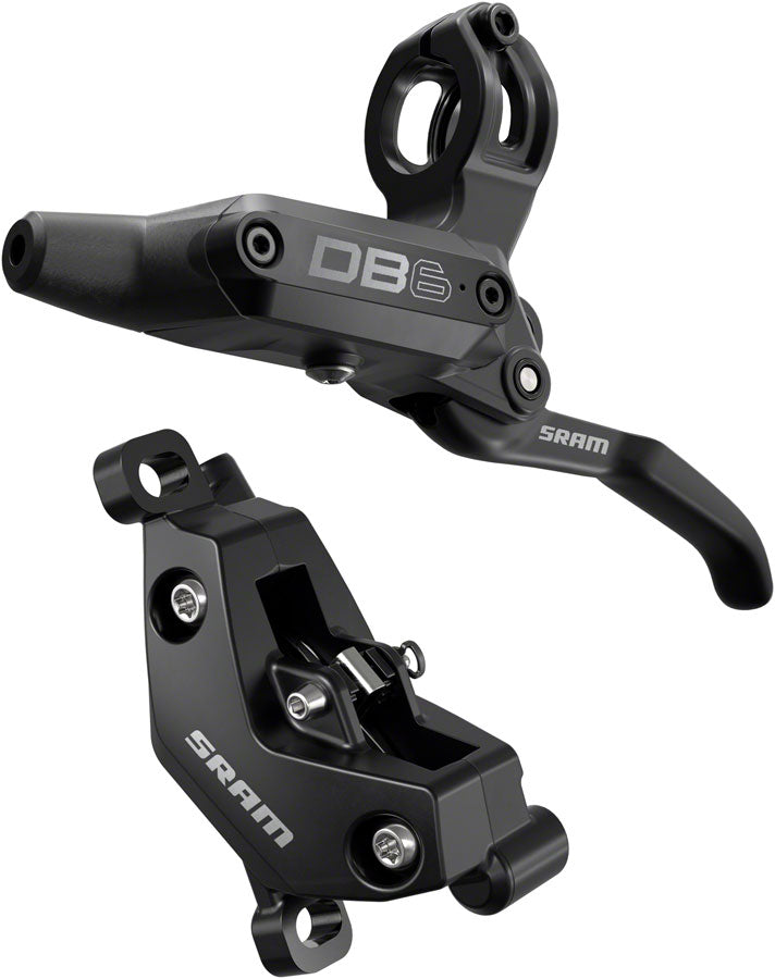 SRAM DB6 Disc Brake Lever - Left Front Rear 2000mm Hose Post Mount 4-Piston Aluminum Lever Diffusion BLK A1