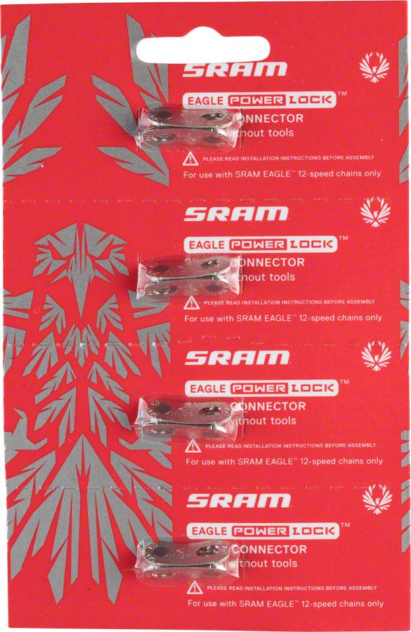 SRAM Eagle PowerLock Link for 12-Speed Chain Silver Card/4