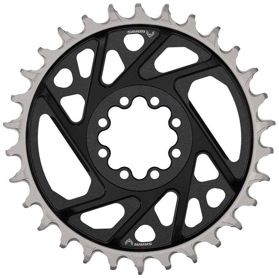 SRAM XX Eagle T-Type Direct Mount Chainring - 32t 12-Speed 8-Bolt Direct Mount 3mm Offset Aluminum BLK D1