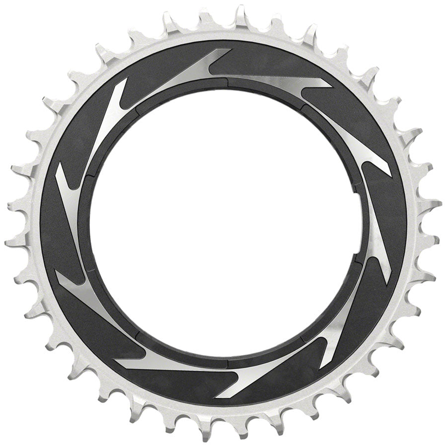 SRAM XX SL Eagle T-Type Thread Mount Chainring - 36t 12-Speed Thread Mount For XX SL PM Spider 0mm Offset Aluminum BLK/Silver