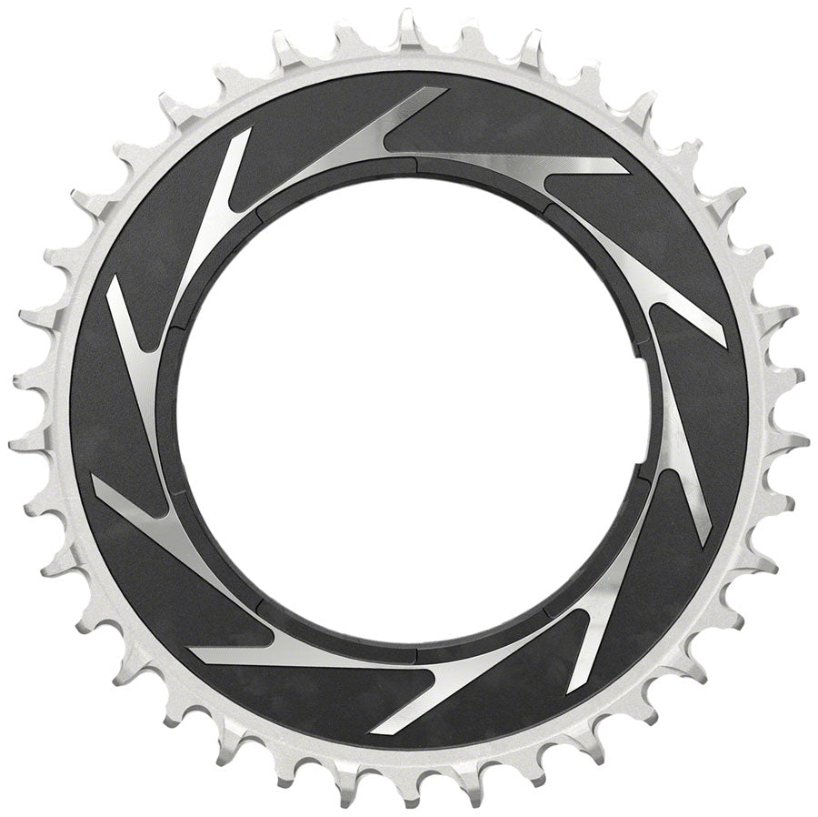 SRAM XX SL Eagle T-Type Thread Mount Chainring - 38t 12-Speed Thread Mount For XX SL PM Spider 0mm Offset Aluminum BLK/Silver