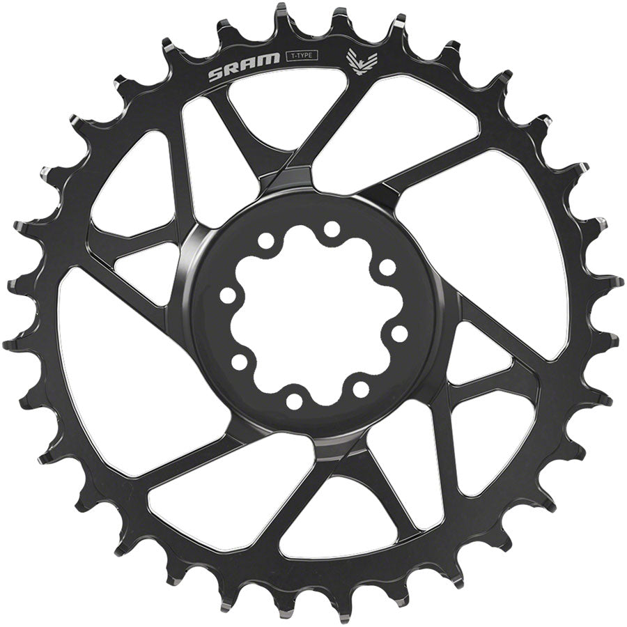 SRAM S1000 Eagle T-Type Direct Mount Chainring - 30t 12-Speed 8-Bolt Direct Mount 3mm Offset Aluminum BLK