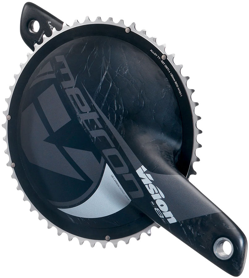 Vision Metron TT Crankset 2x 53/39T Chainrings 165mm Arm Length 130BCD 386EVO Spindle – Carbon