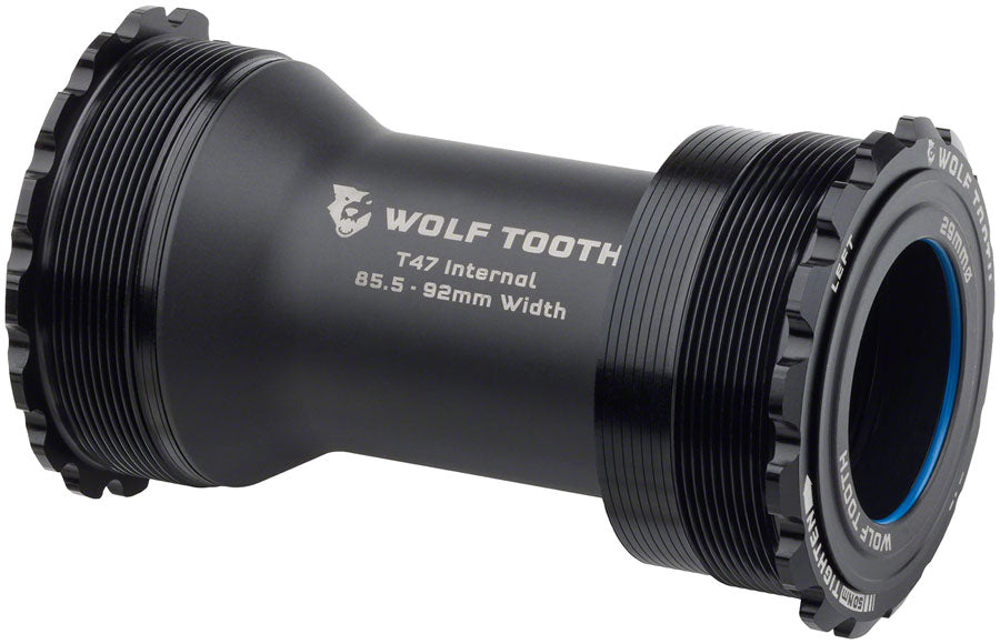 Wolf Tooth Bottom Bracket - T47 Inboard 85.5/92mm For 29mm Spindle Black