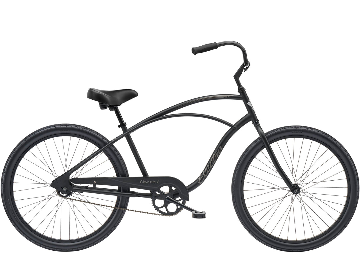Electra Cruiser 1 Step-Over - MATTE BLACK 26" WHEEL