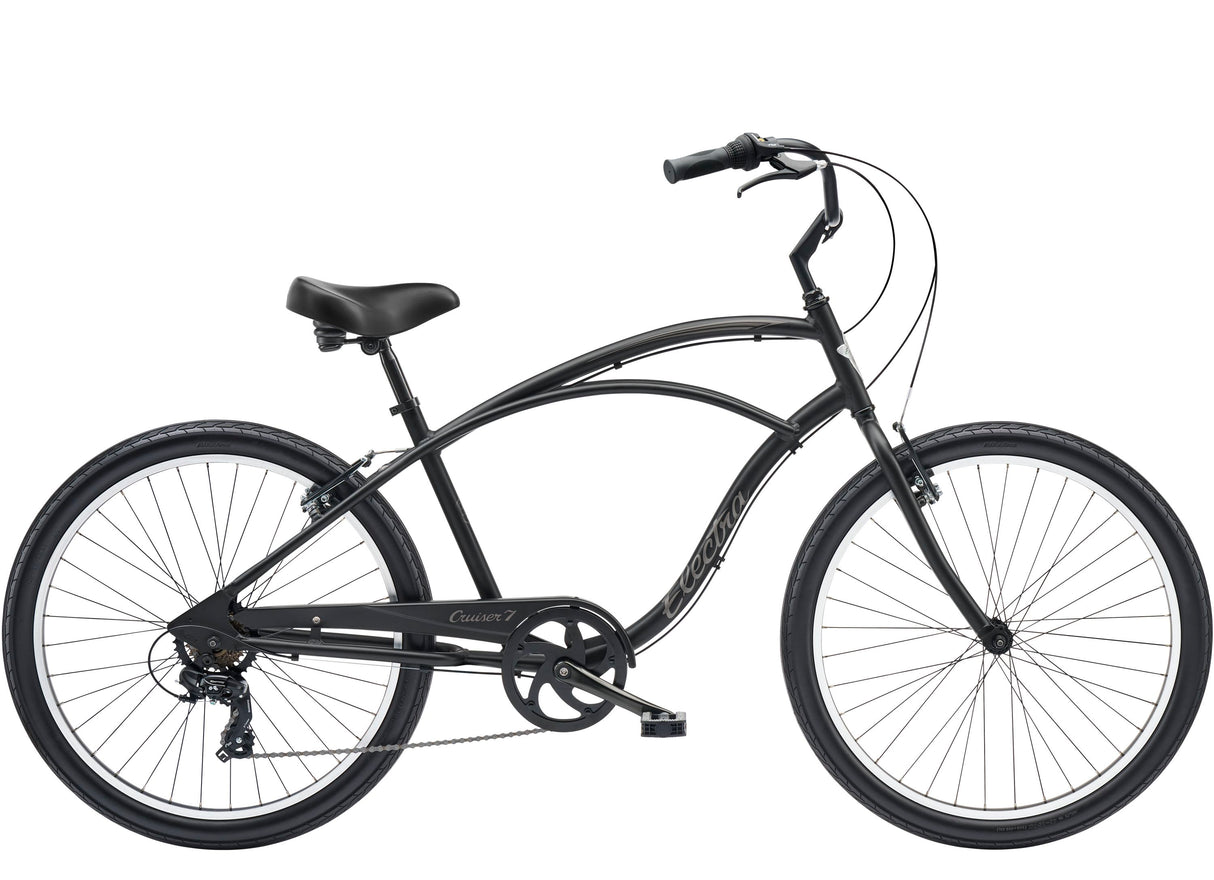Electra Cruiser 7D Step-Over - MATTE BLACK 26 TALL