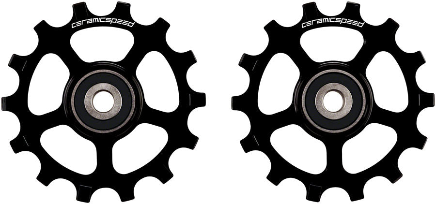 CeramicSpeed Pulley Wheels Shimano XT/XTR 12-Speed - 14 Tooth Alloy BLK