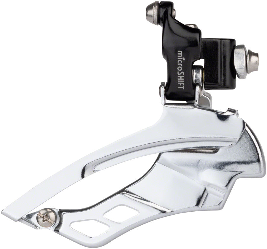 microSHIFT R10 Front Derailleur - 10-Speed Triple 52/39/30t Braze-On Shimano Compatible BLK