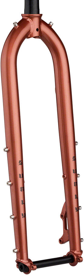 Surly Dinner Fork - 29" 15x110mm Thru-Axle 1-1/8" Straight Steerer 485mm Axle To Crown Steel Chester Copperpot