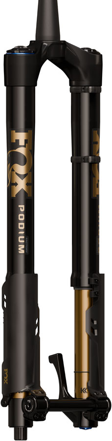 FOX Factory Podium Inverted Suspension Fork - 29" 160 mm 20TA x 110 mm 44mm Offset GRIP X2 58HT Crown BLK/Podium Gold