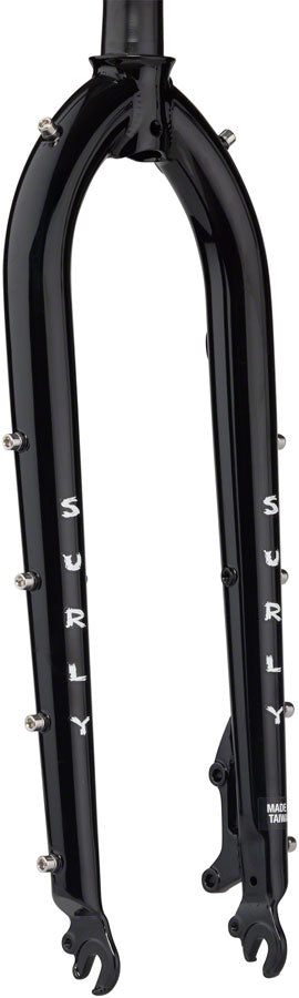 Surly Cocktail Fork - 27.5" QRx100mm 1-1/8" Straight Steerer 420mm Axle To Crown Steel BLK