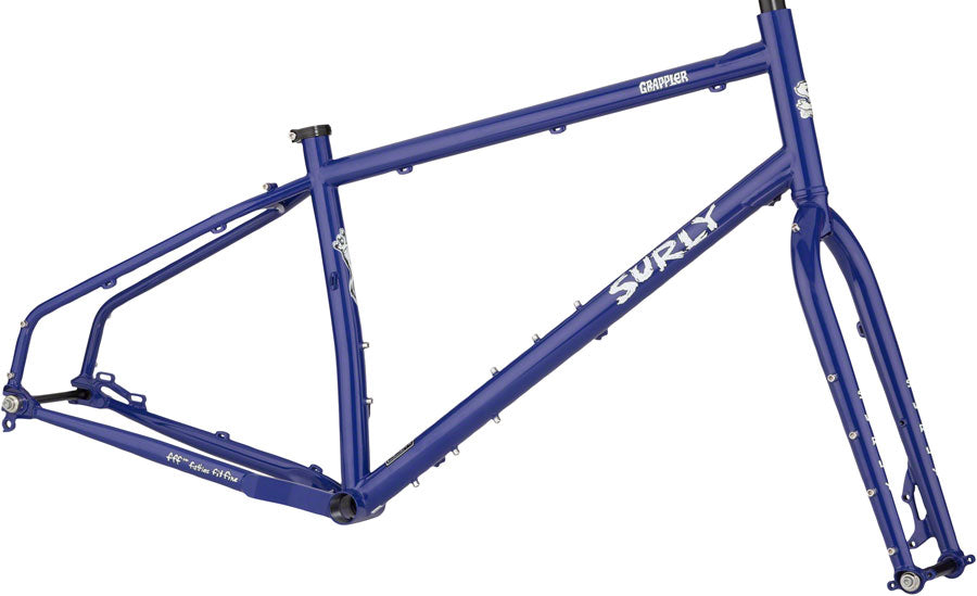 Surly Grappler Frameset - 27.5 Steel Subterranean Homesick Blue X-Small