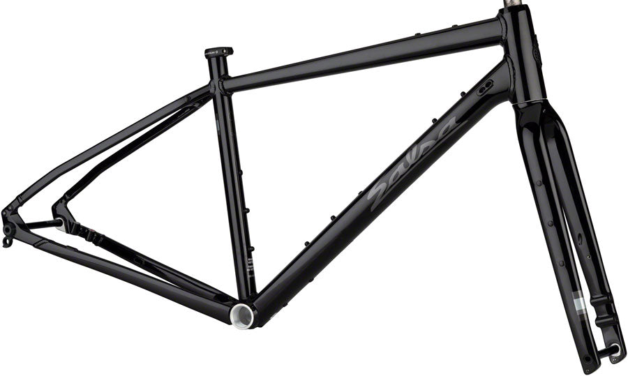 Salsa Journeyer Drop Bar Frameset - 700c/650b Aluminum Black 49cm
