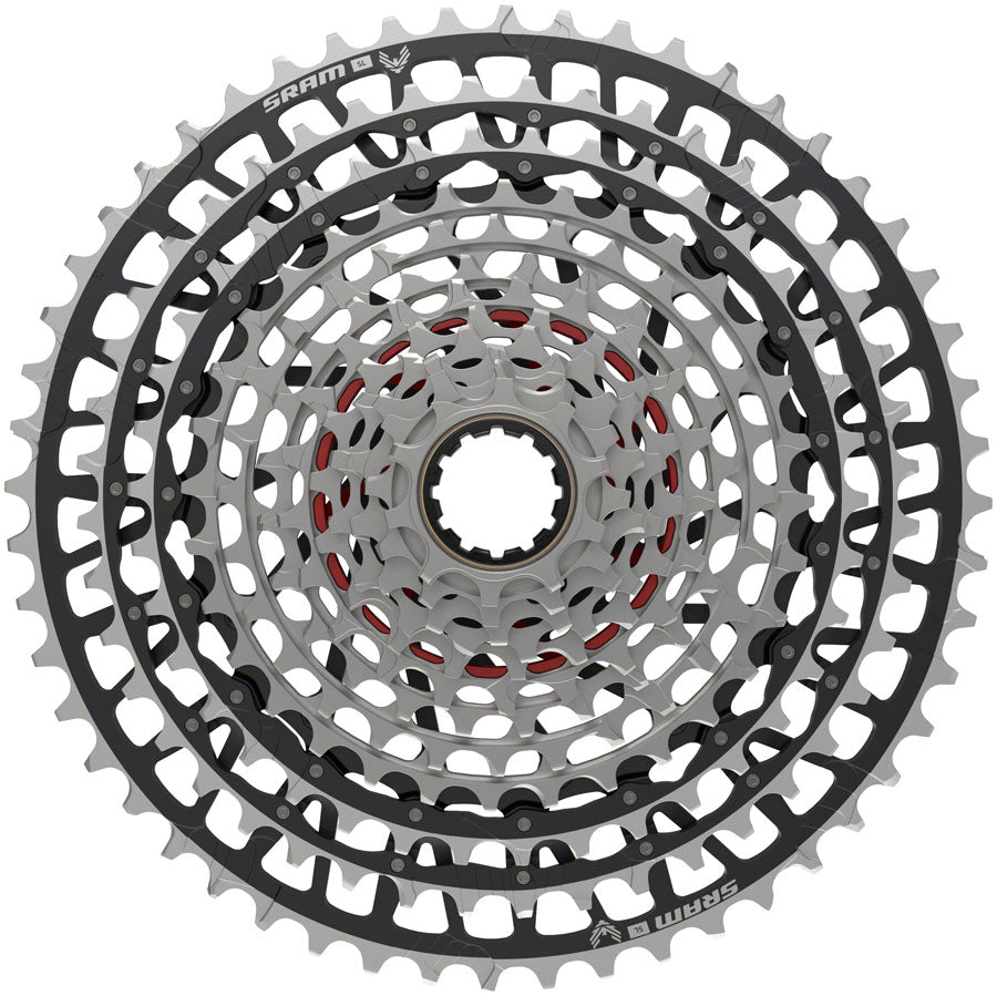 SRAM XX SL Eagle T-Type XS-1299 Cassette - 12-Speed 10-52t For XD Driver Silver/BLK