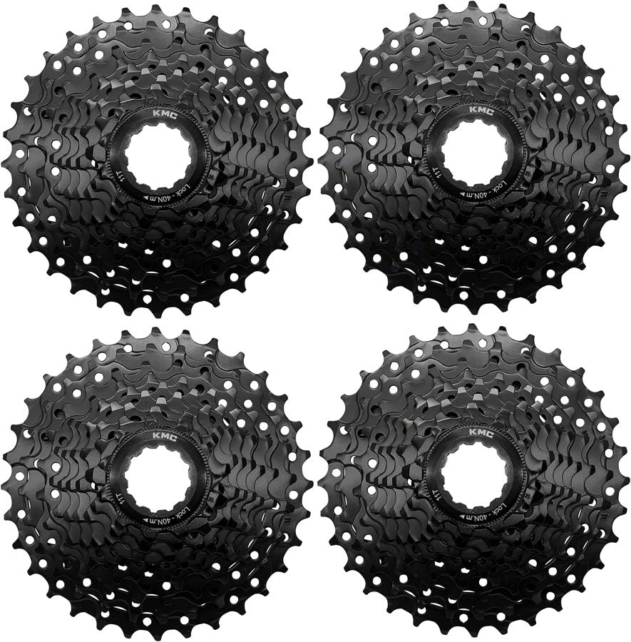 KMC REACT Cassette - 9-Speed 11-32t HG Driver Compatible Black 4 pk.