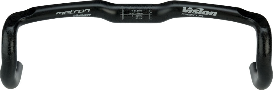 Vision Metron 4D Drop Handlebar - Carbon 31.8mm 40cm Black