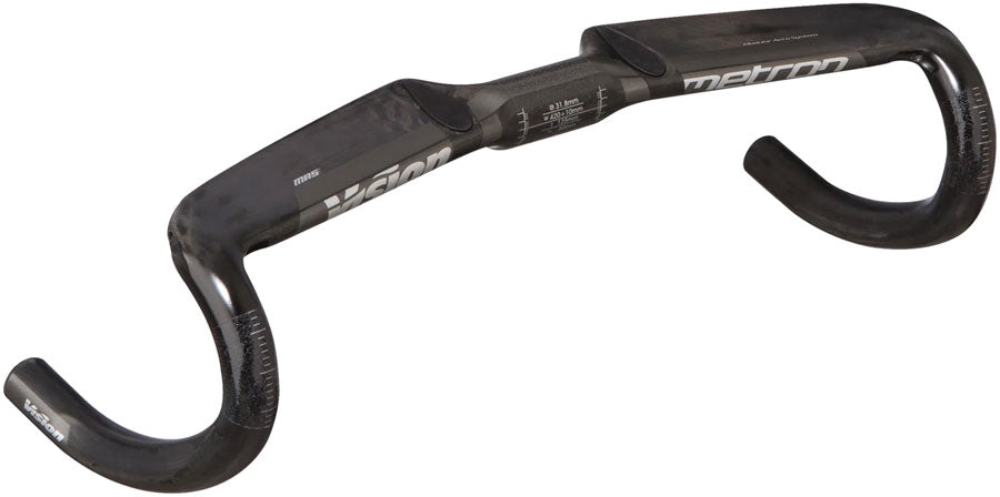 Vision Metron 4D Flat M.A.S. Handlebar 31.8mm Clamp Diameter 440mm Width Integrated M.A.S. System – Carbon